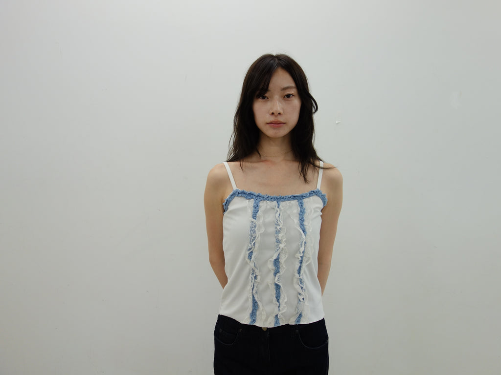 vintage ruffle cami