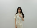 vintage cream short-sleeve shirt