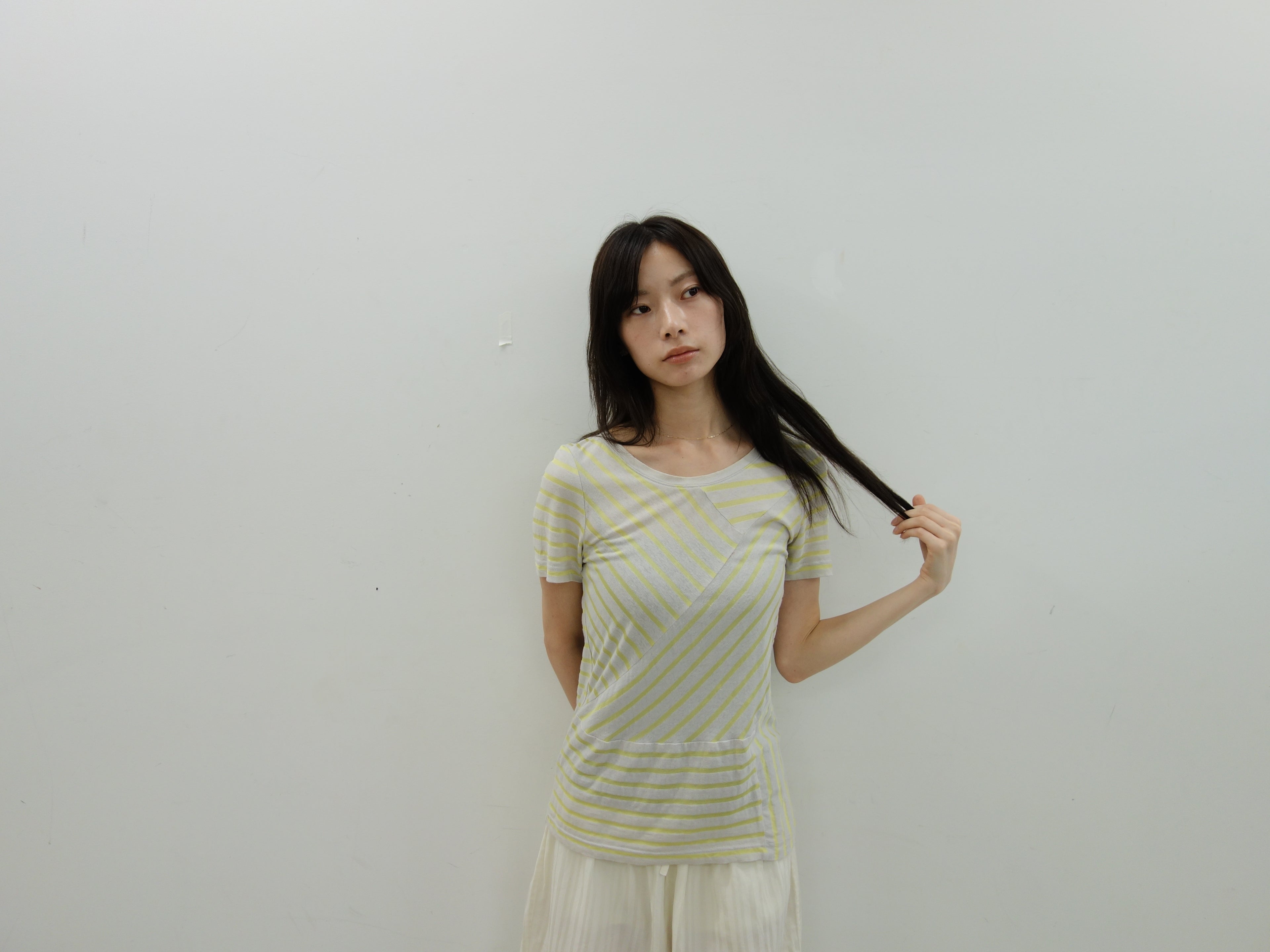 Marc by Marc Jacobs yellow striped tee