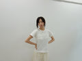 Black Comme Des Garçons flower t-shirt