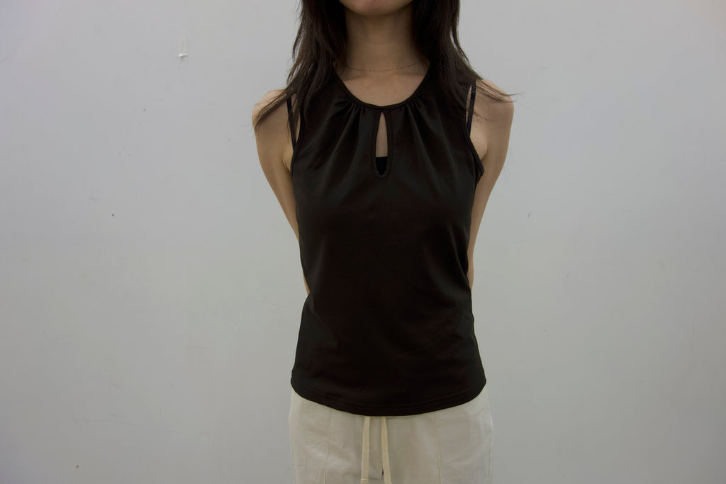 vintage keyhole tank top