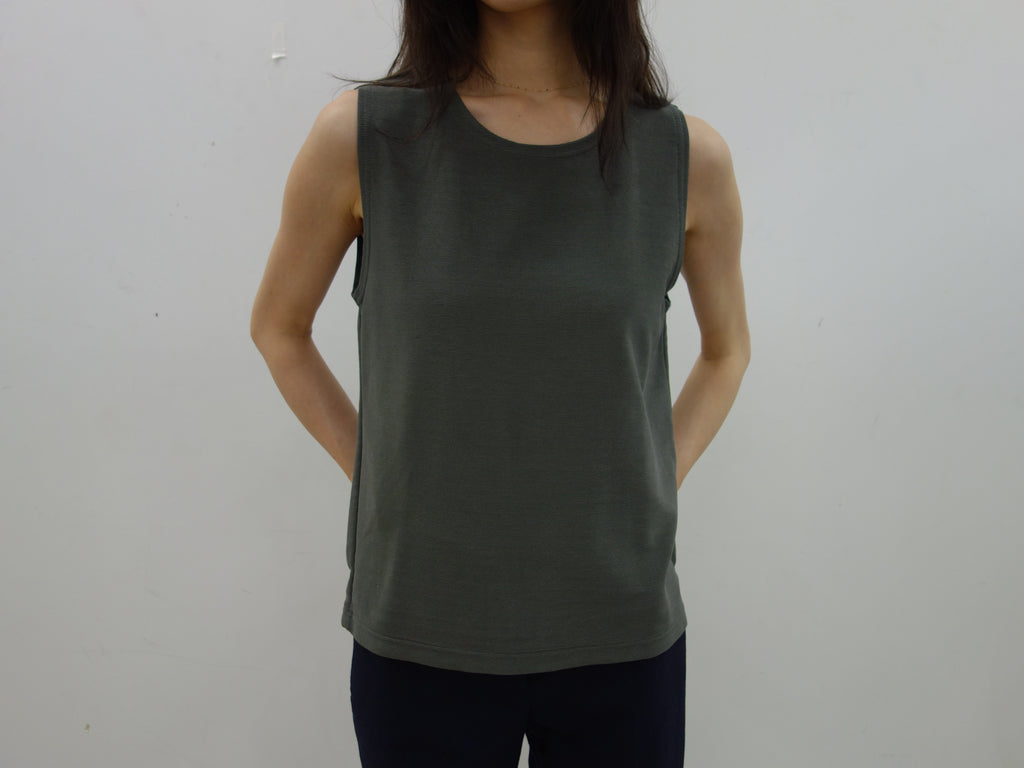 vintage green striped tank top