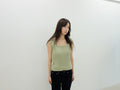 vintage knit tank top in green