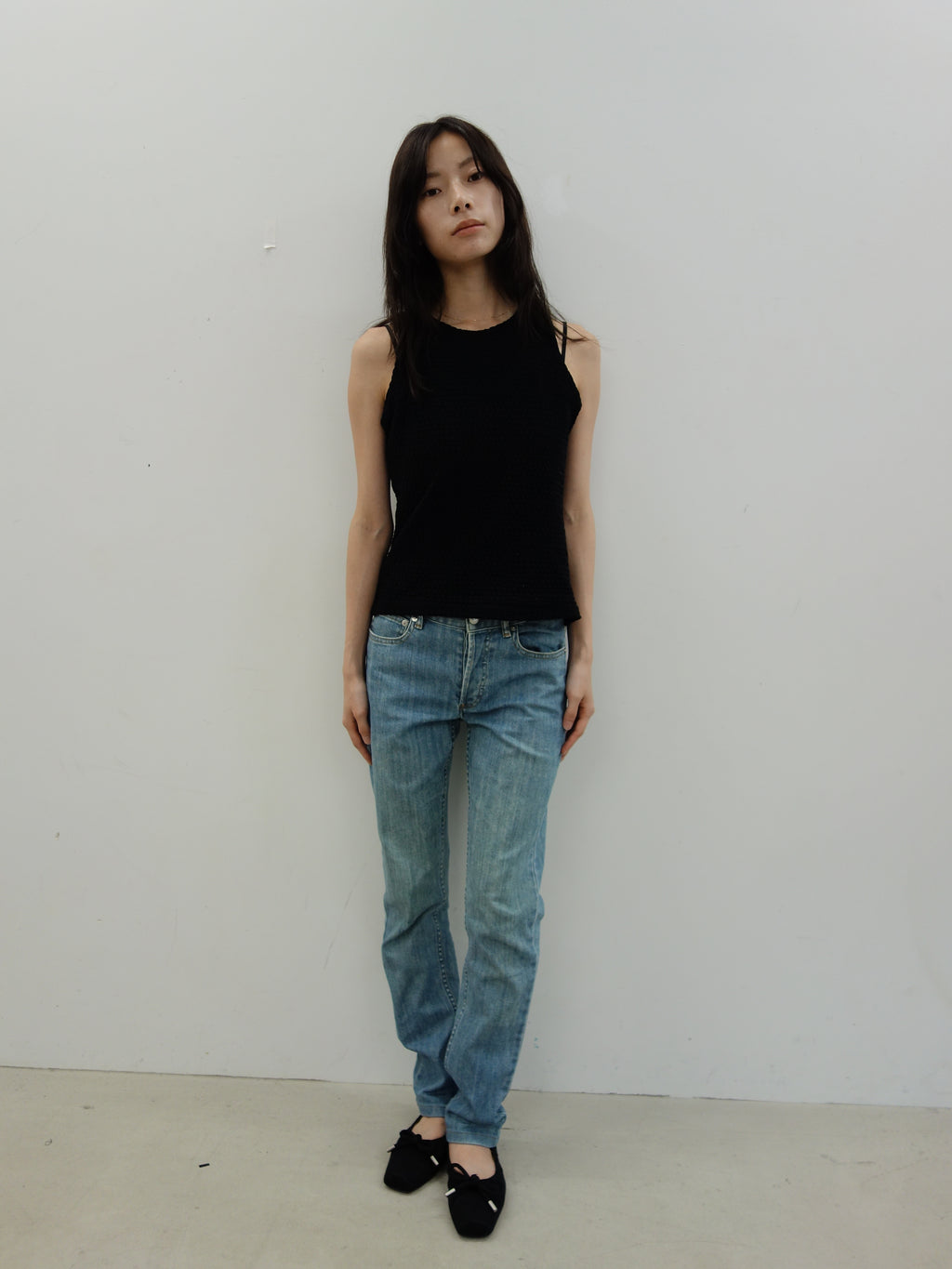 A.P.C. washed blue denim