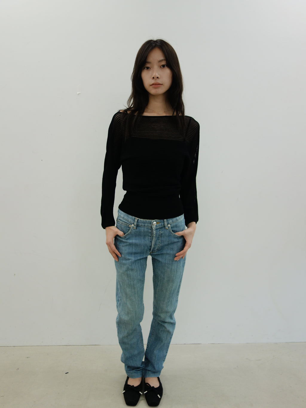 A.P.C. washed blue denim