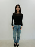 A.P.C. washed blue denim